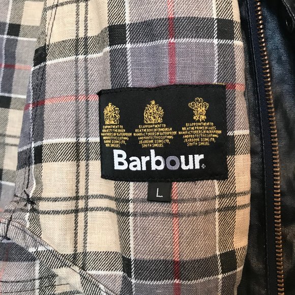 Barbour Wax Jacket (Black) Size Large - Picture 4 of 6